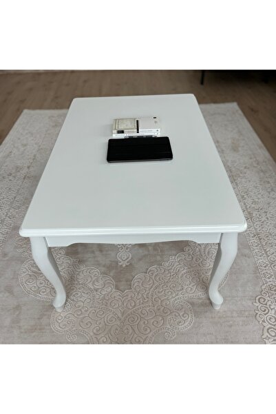 Home Başaran Concept Üst Kalite 60x100 1. Sınıf Lake Boyalı Beyaz Orta Sehpa