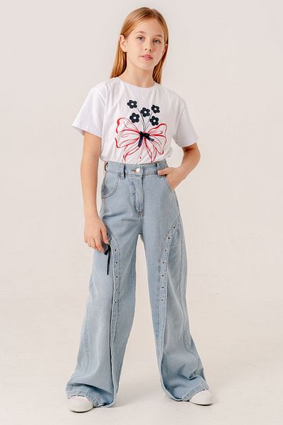 GİYİCEM TEKSTİL Pantaloni din denim pentru fete 2182