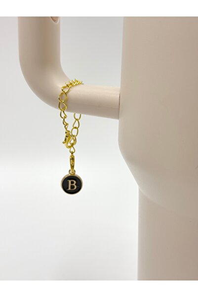 YuccaCo Accessorize Your Life ملحق متوافق مع الترمس باللون الأسود بحرف B/حلية...