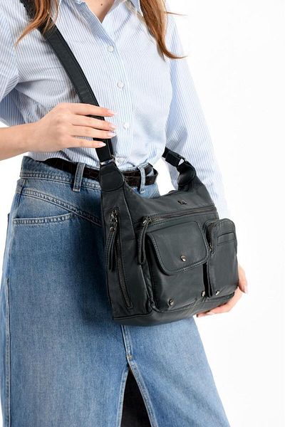 Baginn Geantă Crossbody Messenger pentru femei 25*20cm Piele vegană, buzunare multiple