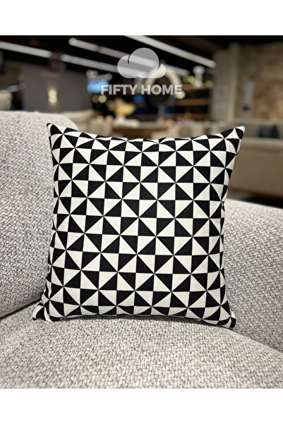 Fifty Home 43x43 см Сіро-білий Цифровий друк Посібник