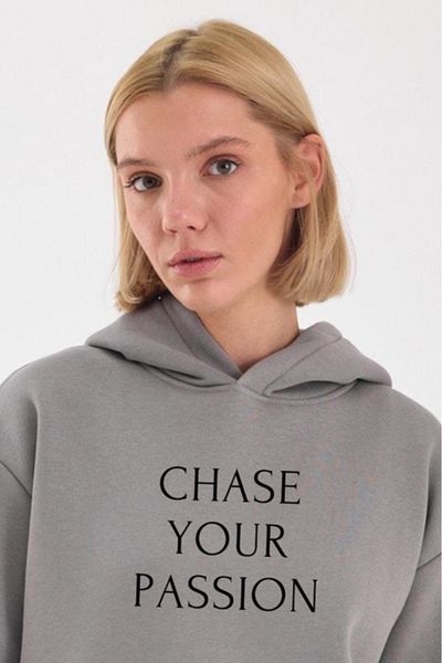 FİHA /2502-UNISEX BASKILI ΚΑΠΣΟΥΛΑ ΣΥΝΘΕΤΙΚΟΥ ΙΔΡΥΜΑΤΟΣ - ΓΚΡΙ