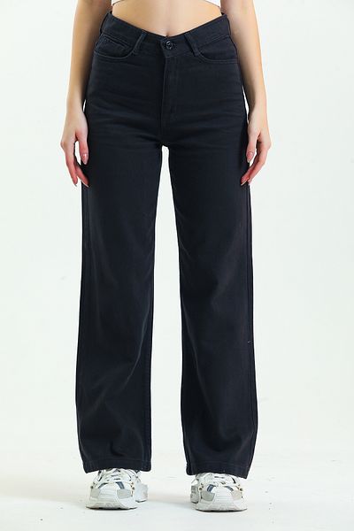 SHEVEGA Black Wide Leg Wide Leg Jeans