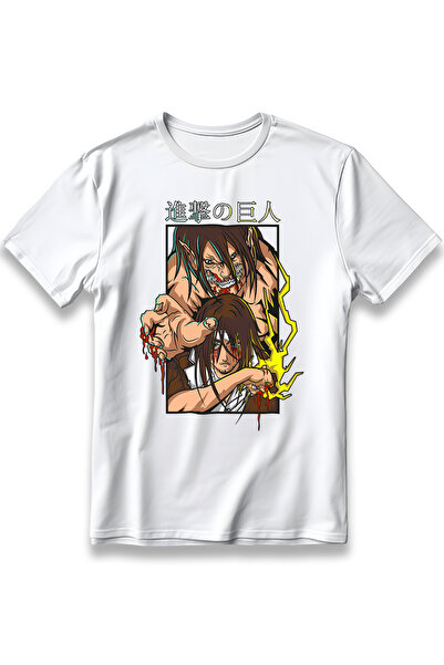 EZG Business Μπλουζάκι με σχέδιο Anime Attack On Titan Eren Transformation, U...