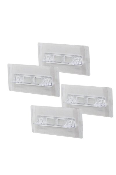 RELATOS 4PCS  RAF AYAK APARATI   ŞEFFAF PVC YAPIŞKANLI + VİDALANABİLİR   2X10...
