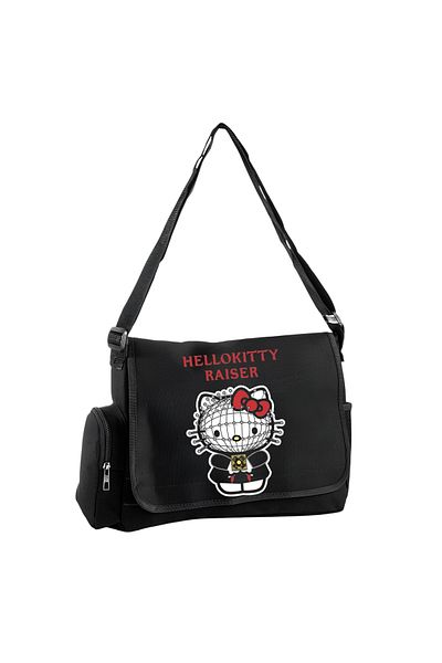 DEEFWEAR Geantă Messenger/Bag cu imprimeu Hello Kıty cu centură reglabilă și buzunare cu fermoar