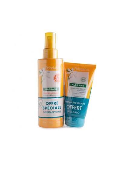 Klorane Spray Solar Spf50 Polysianes Monoï Y Tamanu Bio Lote 2 pz