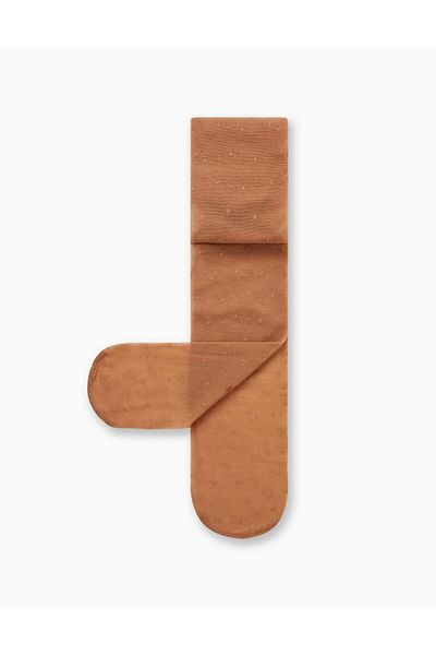 Ziddy Tights with Polka Dot Pattern for Girls, Transparent