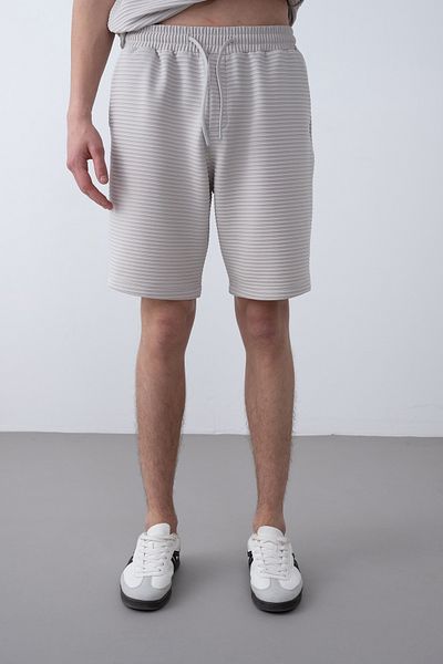 İLKCET MODA Ανδρικό κοντό σορτς με λεπτομέρεια στο πλάι