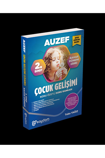 Saydam Yayınları Auzef Çocuk Gelişimi Lisans 2.sınıf 4.dönem Güncel Baskı Kon...