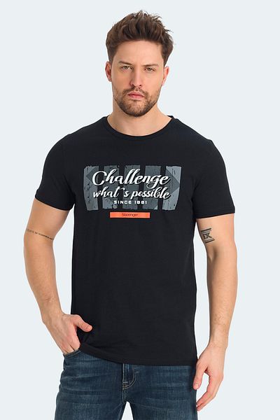 Slazenger Ανδρικό μαύρο μπλουζάκι RATAN