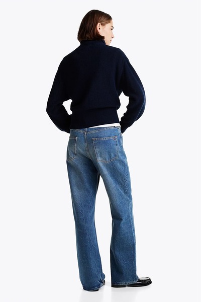 Tommy Hilfiger Kadın Th Cardigan Stitch Fermuarlı Hırka - Lacivert