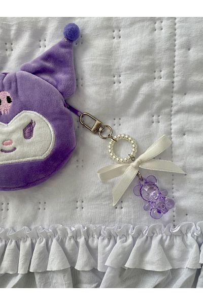 Pinky Lady Teddy Bear Bag Accessory