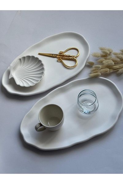 Minima Art Studio Decorative Double Promise Engagement Groom Coffee Ring Tray