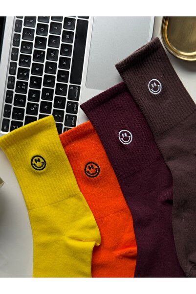 AYDK Smiley Face Smile Brodat Drăguț Colorat Vară Iarnă Bumbac Multicolor Set...