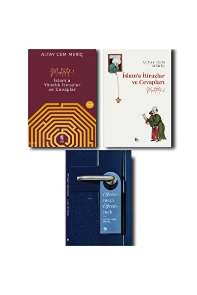 Tin Yayınları ALTAY CEM MERİÇ SETİ 3 KİTAP/ İSLAM'A İTİRAZLAR VE CEVAPLARI 1-2/ ÖĞRENMEYİ ÖĞRENMEK