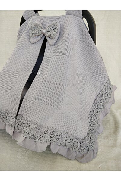 MAMARADUGA Single Stroller Cover Gray Lace