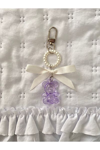 Pinky Lady Teddy Bear Bag Accessory