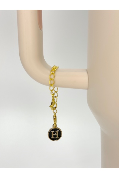 YuccaCo Accessorize Your Life Black Thermos Compatible Accessory with Letter H/Letter H Thermos Charm/Letter Thermos Ornament