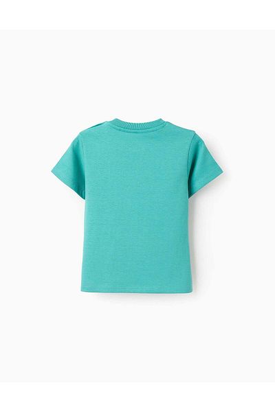 Ziddy Cotton T-shirt for Baby Boys 'Love', Green