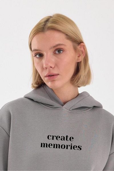 FİHA /2506-UNISEX ΕΚΤΥΠΩΜΕΝΗ ΚΑΠΟΥΤΣΙΝΑ ΦΟΡΜΑ - ΓΚΡΙ