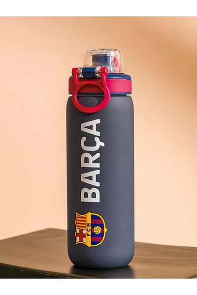 LC Waikiki Lc Mixed Barcelona Printed Water Bottle with Straw 630 ml (Single)