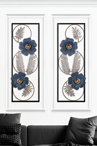 ENZODEKOR Hülasa Metal Duvar Panosu, Çiçek Metal Dekor Tablo, Ev Duvar Dekora...