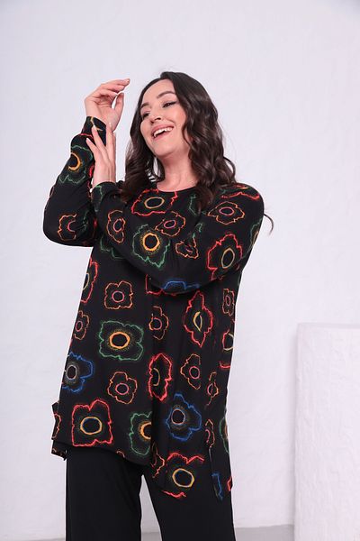 THE CABIN Women's Plus Size Side Slit Tunic