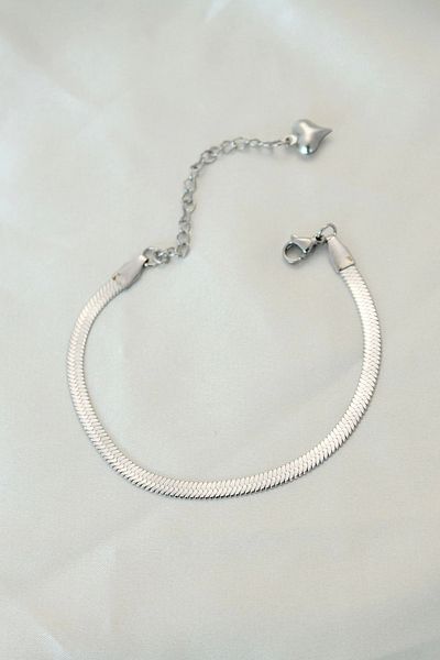 Store 316L Steel Silver Color Italian Chain Bracelet