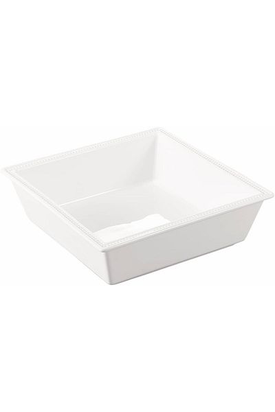 ORCHID 10.2" EMBOSSED SQUARE SERVING BOWL