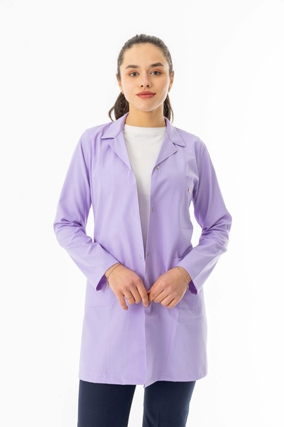 112Giyim Spor Yaka Uzun Kol Kadın Doktor Hemşire Öğretmen Önlüğü Kaliteli Alp...