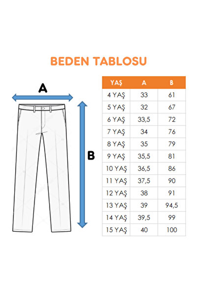 GİYİCEM TEKSTİL Kız Çocuk Paça Pensli Pantolon 2566