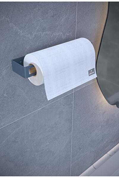 alfams by fmsa Anthracite Metal Adhesive Paper Towel, Towel Holder, Hanger and Bathroom Kitchen Privates