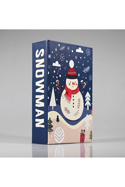 4nio Сніговик Новорічна декоративна коробка для книг