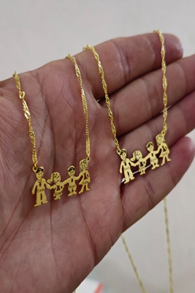 Ziu 925 ayar aile gümüş kolye uzunluk 45 cm (kişi sayısı size bağlı)