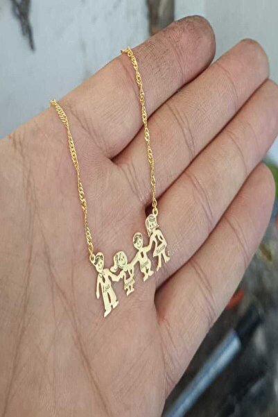 Ziu 925 ayar aile gümüş kolye uzunluk 45 cm (kişi sayısı size bağlı)