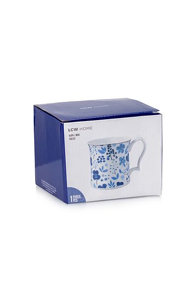 LC Waikiki Lcw Home Blue Patterned Porcelain Mug 360 ml
