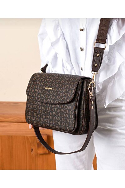 Just Polo Kadın Uzun Çapraz Askılı 3 Bölmeli Omuz & El Çantası JustPolo tyc0tm2063