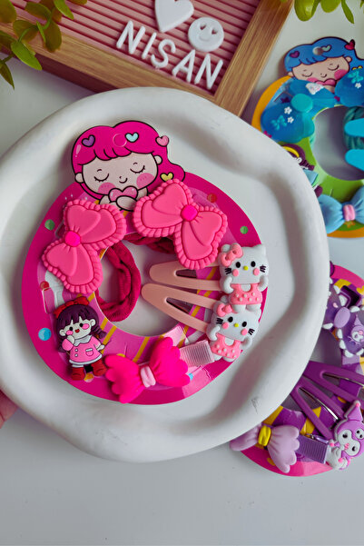 Nisankids Набір з 6 штук змішаних фігурних шпильок (2 гумки, 2 шпильки, 2 шпи...