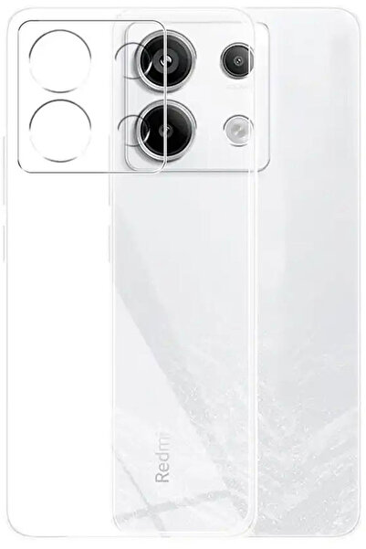 CEPSTOK Xiaomi Redmi Note 13 Pro 5g Kılıf Şeffaf Kamera Korumalı Esnek Yumuşak Silikon