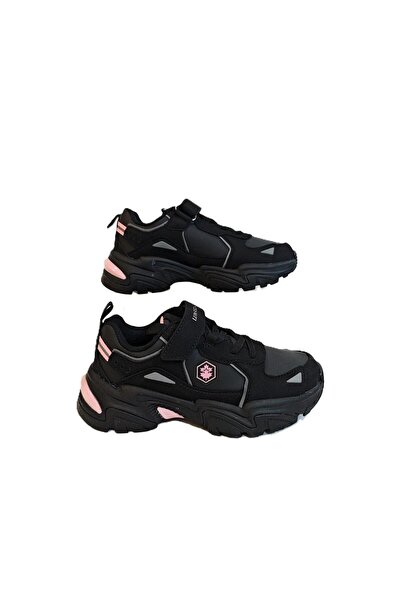 lumberjack Kong Pu Siyah Cırtlı Kaymaz Kız Çocuk Spor Ayakkabı