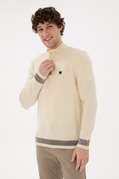 U.S. Polo Assn. Erkek Krem Kazak 50292853-VR071