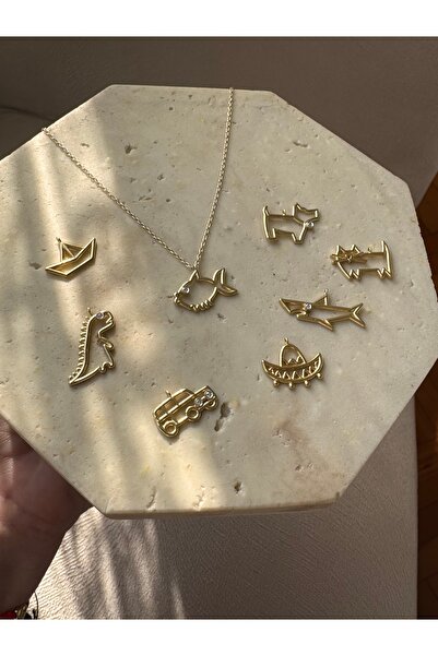 TOM.CO. JEWELRY DESIGN Arabalı Gümüş Çocuk Kolye Araba Kolye Çocuk Kolyesi Büyülü Dünya Koleksiyonu