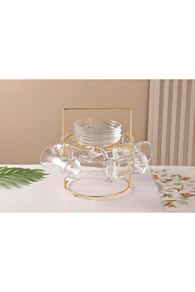 ORCHID 12PCS GLASS ISTIKAN SET 120ML WITH STAND
