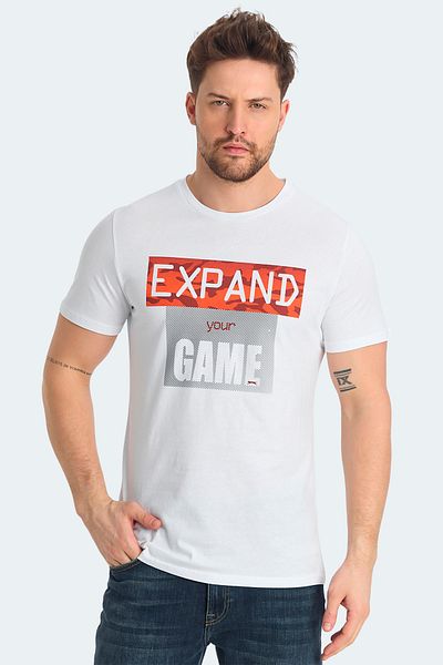 Slazenger Ανδρικό μπλουζάκι RAVA Λευκό Μοντέλο Αριθμός GX9688