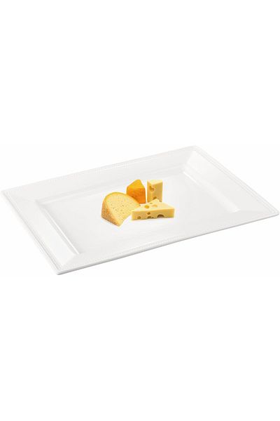 ORCHID 11.8" EMBOSSED RECT SERVING PLATE
