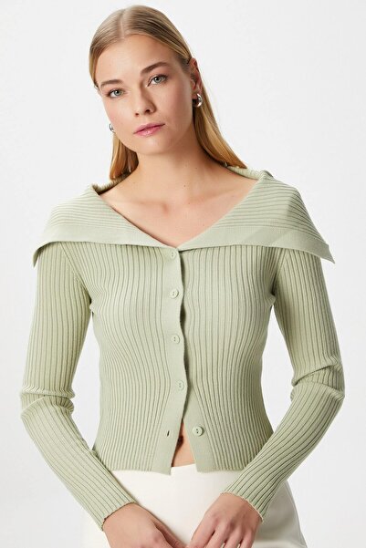 Ritnice Women's Terra Corded Buttoned Knitwear Cardigan