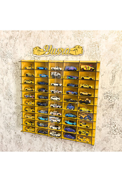 GOOD SIGN Pleksi Kapaklı 1/64 Ölçek 50Araç Oyuncak Araba Rafı