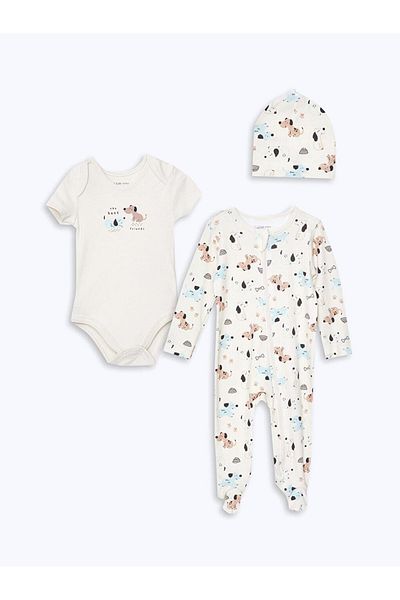 LC Waikiki Crew Neck Baby Boy Hospital Discharge Set (W4)