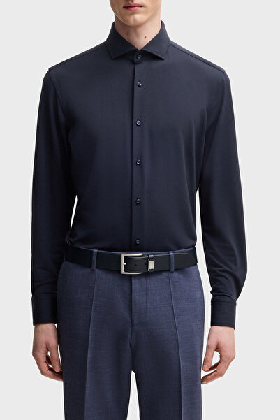 BOSS Esnek Jarse Slim Fit Uzun Kol Gömlek Erkek GÖMLEK 50533393 404